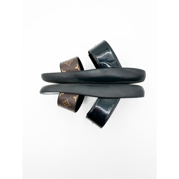 Louis Vuitton Sunbath LV Sandals Slides Monogram Mules Size 39, 9 - Picture 8 of 12